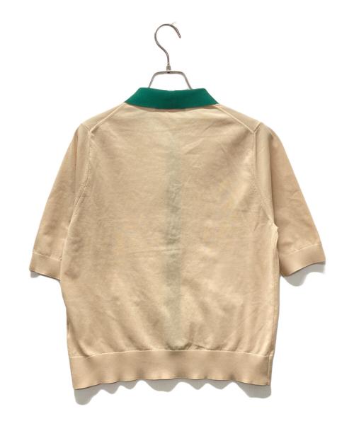 CABAN（キャバン）CABaN (キャバン) バイカラーカーディガン ベージュ サイズ:Fの古着・服飾アイテム