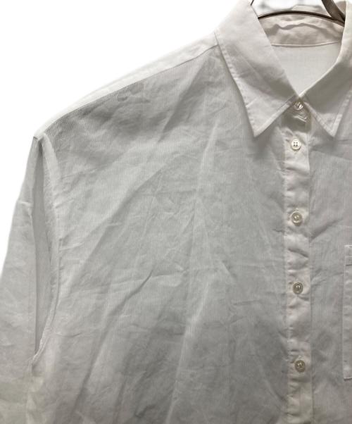 Noble（ノーブル）Noble (ノーブル) アキハストライプオーバーシャツ ホワイト サイズ:サイズ表記無しの古着・服飾アイテム