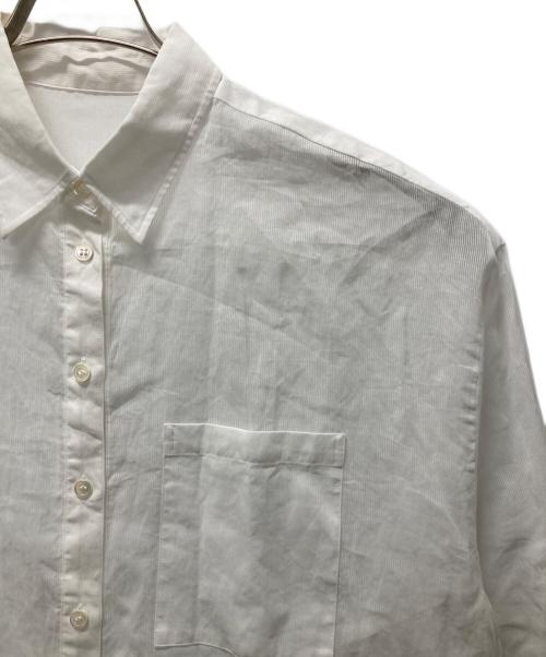 Noble（ノーブル）Noble (ノーブル) アキハストライプオーバーシャツ ホワイト サイズ:サイズ表記無しの古着・服飾アイテム