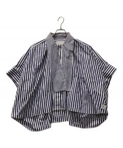 中古・古着通販】sacai (サカイ) 袖ジップ半袖シャツ ホワイト サイズ