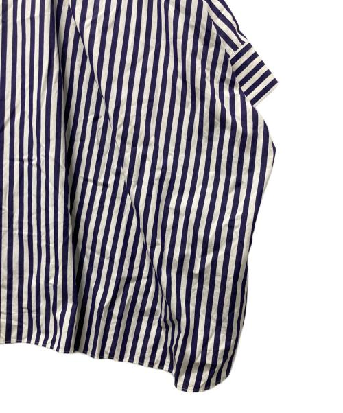 sacai（サカイ）sacai (サカイ) THOMAS MASON (トーマスメイソン) トーマスメイソンストライプ半袖シャツ ブルー サイズ:2の古着・服飾アイテム