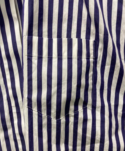 sacai（サカイ）sacai (サカイ) THOMAS MASON (トーマスメイソン) トーマスメイソンストライプ半袖シャツ ブルー サイズ:2の古着・服飾アイテム