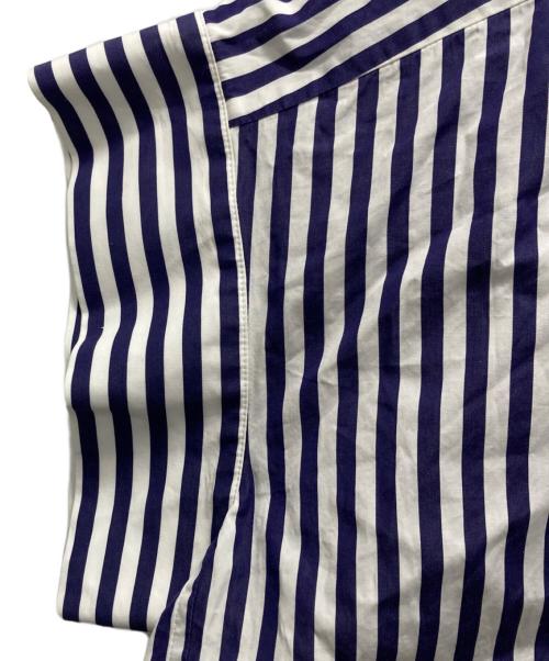 sacai（サカイ）sacai (サカイ) THOMAS MASON (トーマスメイソン) トーマスメイソンストライプ半袖シャツ ブルー サイズ:2の古着・服飾アイテム