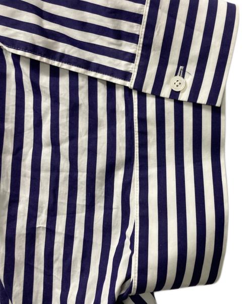 sacai（サカイ）sacai (サカイ) THOMAS MASON (トーマスメイソン) トーマスメイソンストライプ半袖シャツ ブルー サイズ:2の古着・服飾アイテム