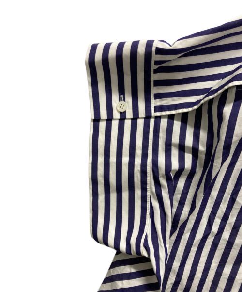 sacai（サカイ）sacai (サカイ) THOMAS MASON (トーマスメイソン) トーマスメイソンストライプ半袖シャツ ブルー サイズ:2の古着・服飾アイテム