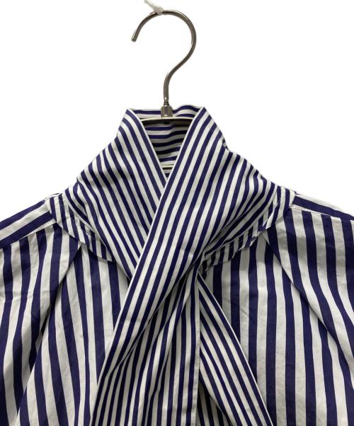 sacai（サカイ）sacai (サカイ) THOMAS MASON (トーマスメイソン) トーマスメイソンストライプ半袖シャツ ブルー サイズ:2の古着・服飾アイテム