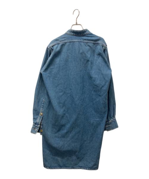 LOEWE（ロエベ）LOEWE (ロエベ) フリンジデニムジャケット スカイブルー サイズ:XSの古着・服飾アイテム