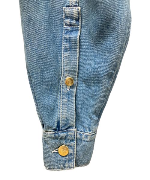 LOEWE（ロエベ）LOEWE (ロエベ) フリンジデニムジャケット スカイブルー サイズ:XSの古着・服飾アイテム