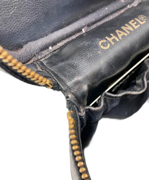 CHANEL（シャネル）CHANEL (シャネル) ココマークキャビアスキンバニティバッグ ブラックの古着・服飾アイテム