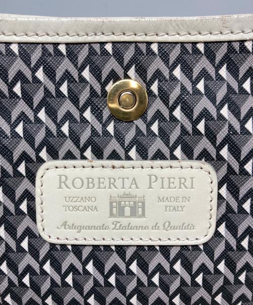 ROBERTA PIERI（ロベルタピエリ）ROBERTA PIERI (ロベルタピエリ) タタミ柄トートバッグ グレーの古着・服飾アイテム