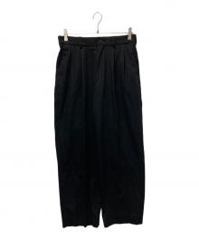 MARKAWARE（マーカウェア）の古着「CLASSIC FIT DOUBLE PLEATED TROUSERS」｜ブラック