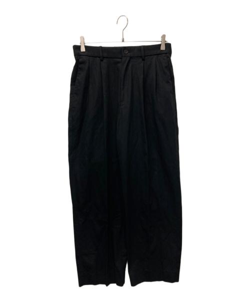 MARKAWARE（マーカウェア）MARKAWARE (マーカウェア) CLASSIC FIT DOUBLE PLEATED TROUSERS ブラック サイズ:２の古着・服飾アイテム