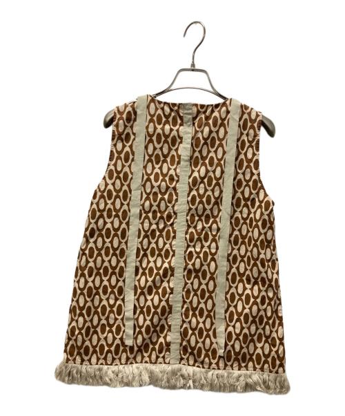 'S Max Mara（エスマックスマーラ）'S Max Mara (エスマックスマーラ) ノースリーブブラウス ブラウン サイズ:38の古着・服飾アイテム