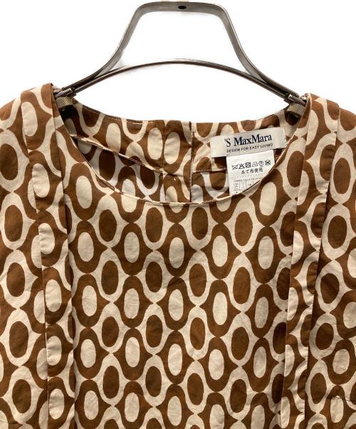 'S Max Mara（エスマックスマーラ）'S Max Mara (エスマックスマーラ) ノースリーブブラウス ブラウン サイズ:38の古着・服飾アイテム