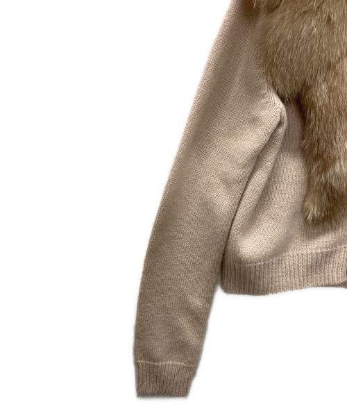 FOXEY（フォクシー）FOXEY (フォクシー) カシミヤフォックスファーカーディガン ピンク サイズ:38の古着・服飾アイテム