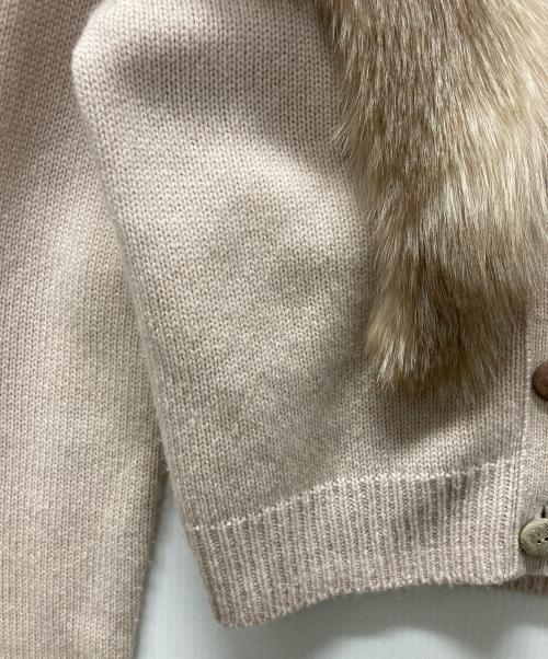 FOXEY（フォクシー）FOXEY (フォクシー) カシミヤフォックスファーカーディガン ピンク サイズ:38の古着・服飾アイテム