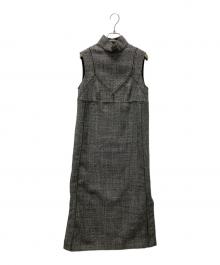 DRIES VAN NOTEN（ドリスヴァンノッテン）の古着「ノースリーブワンピース」｜グレー