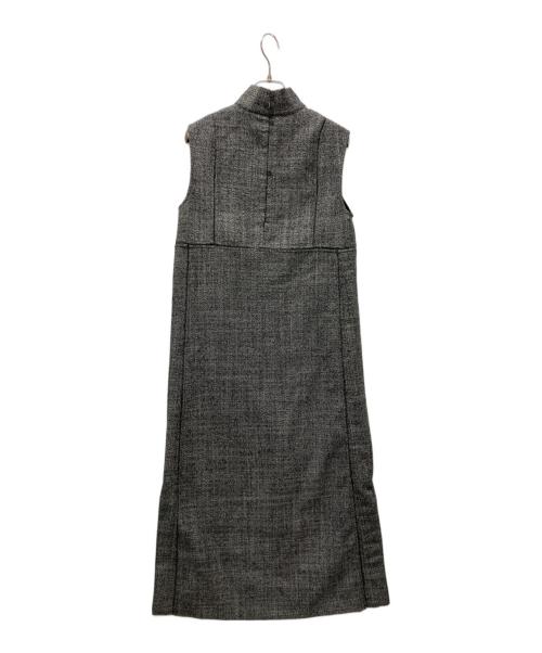 DRIES VAN NOTEN（ドリスヴァンノッテン）DRIES VAN NOTEN (ドリスヴァンノッテン) ノースリーブワンピース グレー サイズ:36の古着・服飾アイテム