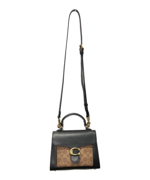 COACH（コーチ）COACH (コーチ) ショルダーバッグ ブラック×ベージュの古着・服飾アイテム