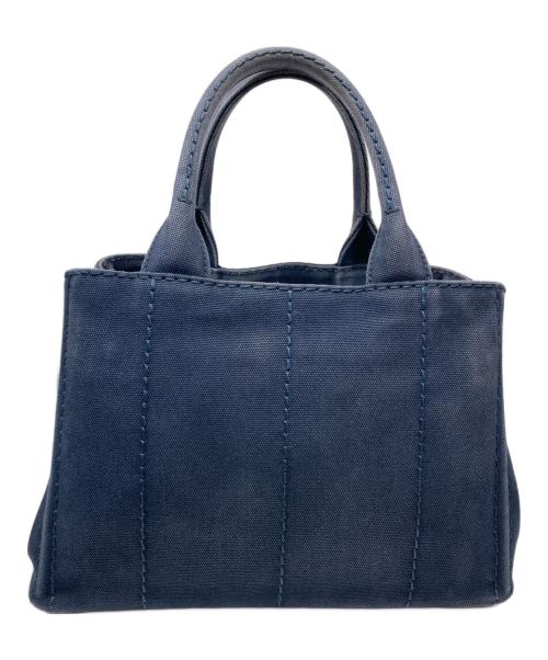 PRADA（プラダ）PRADA (プラダ) 2WAYデニムトートバッグ ネイビーの古着・服飾アイテム