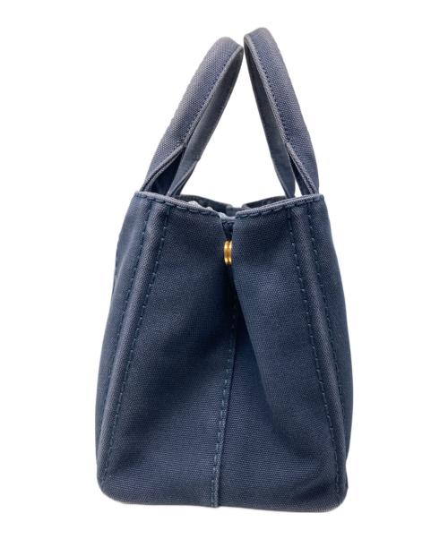 PRADA（プラダ）PRADA (プラダ) 2WAYデニムトートバッグ ネイビーの古着・服飾アイテム