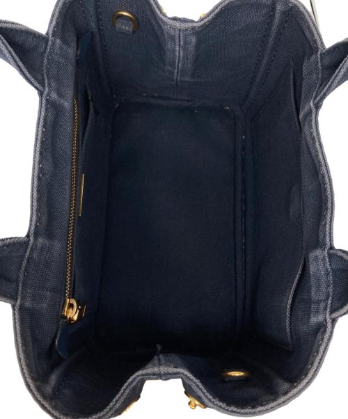 PRADA（プラダ）PRADA (プラダ) 2WAYデニムトートバッグ ネイビーの古着・服飾アイテム
