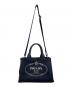 PRADA (プラダ) 2WAYデニムトートバッグ ネイビー：35000円