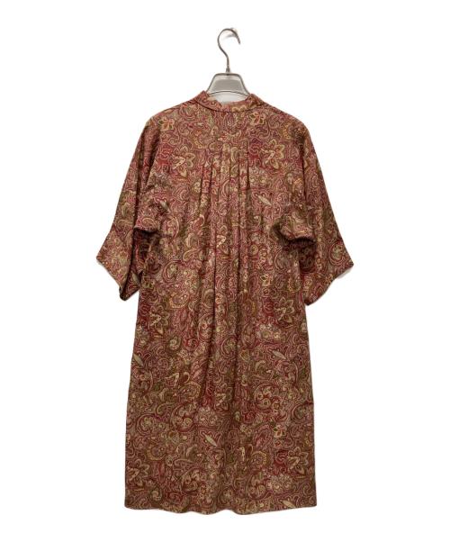 GIVENCHY（ジバンシィ）GIVENCHY (ジバンシィ) 総柄シルクワンピース レッド サイズ:8の古着・服飾アイテム