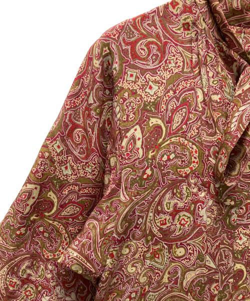 GIVENCHY（ジバンシィ）GIVENCHY (ジバンシィ) 総柄シルクワンピース レッド サイズ:8の古着・服飾アイテム