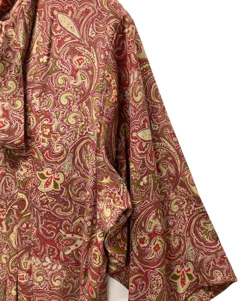 GIVENCHY（ジバンシィ）GIVENCHY (ジバンシィ) 総柄シルクワンピース レッド サイズ:8の古着・服飾アイテム