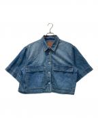 Spick and Spanスピック＆スパン）の古着「5 1/2 HALF Sleeve Shirt」｜インディゴ