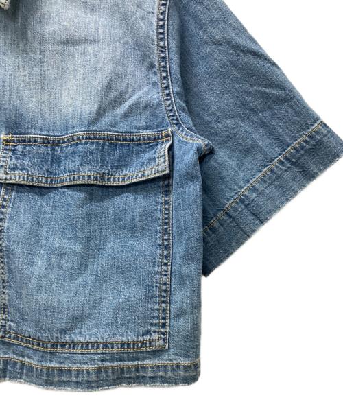 Spick and Span（スピック＆スパン）Spick and Span (スピック＆スパン) 5 1/2 HALF Sleeve Shirt インディゴ サイズ:Fの古着・服飾アイテム