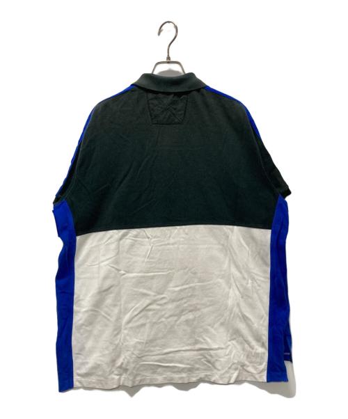 POLO RALPH LAUREN（ポロ・ラルフローレン）POLO RALPH LAUREN (ポロ・ラルフローレン) ポロシャツ ブラック×ホワイト サイズ:XLの古着・服飾アイテム