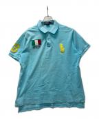 POLO RALPH LAURENポロ・ラルフローレン）の古着「ビッグポニーポロシャツ」｜スカイブルー