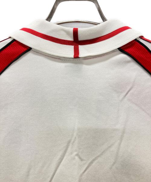 adidas（アディダス）adidas (アディダス) 00'sACミラン アウェイユニフォーム ホワイト×レッド サイズ:2XLの古着・服飾アイテム