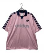 adidas Originalsアディダスオリジナル）の古着「襟付きゴーリートップ」｜ピンク