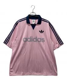 adidas Originals（アディダスオリジナル）の古着「襟付きゴーリートップ」｜ピンク