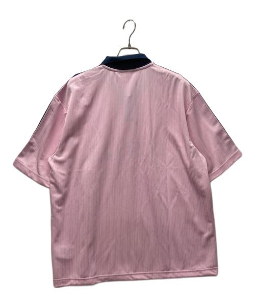 adidas Originals（アディダスオリジナル）adidas Originals (アディダスオリジナル) 襟付きゴーリートップ ピンク サイズ:XLの古着・服飾アイテム