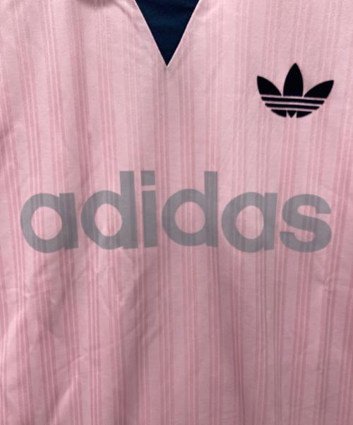 adidas Originals（アディダスオリジナル）adidas Originals (アディダスオリジナル) 襟付きゴーリートップ ピンク サイズ:XLの古着・服飾アイテム