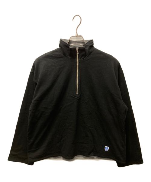 ORCIVAL（オーシバル）ORCIVAL (オーシバル) HALF ZIP LONGSLEEVE PULLOVER ブラック サイズ:１ 未使用品の古着・服飾アイテム