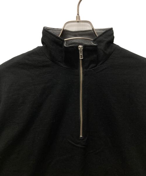 ORCIVAL（オーシバル）ORCIVAL (オーシバル) HALF ZIP LONGSLEEVE PULLOVER ブラック サイズ:１ 未使用品の古着・服飾アイテム