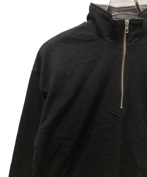 ORCIVAL（オーシバル）ORCIVAL (オーシバル) HALF ZIP LONGSLEEVE PULLOVER ブラック サイズ:１ 未使用品の古着・服飾アイテム