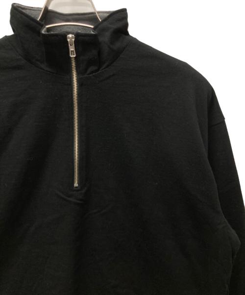 ORCIVAL（オーシバル）ORCIVAL (オーシバル) HALF ZIP LONGSLEEVE PULLOVER ブラック サイズ:１ 未使用品の古着・服飾アイテム