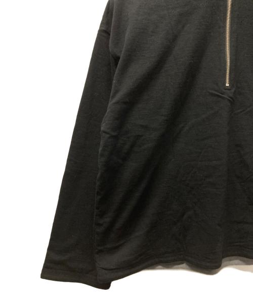 ORCIVAL（オーシバル）ORCIVAL (オーシバル) HALF ZIP LONGSLEEVE PULLOVER ブラック サイズ:１ 未使用品の古着・服飾アイテム