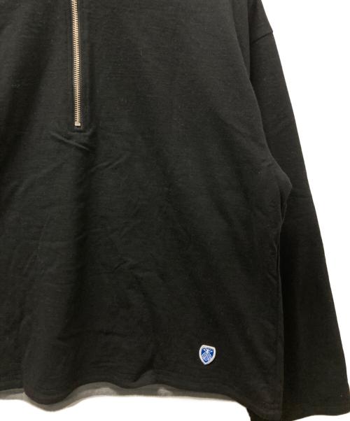 ORCIVAL（オーシバル）ORCIVAL (オーシバル) HALF ZIP LONGSLEEVE PULLOVER ブラック サイズ:１ 未使用品の古着・服飾アイテム