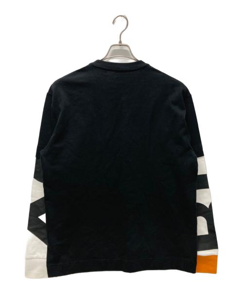BURBERRY（バーバリー）BURBERRY (バーバリー) レイヤードアームロゴプリントスウェット ブラック サイズ:Mの古着・服飾アイテム