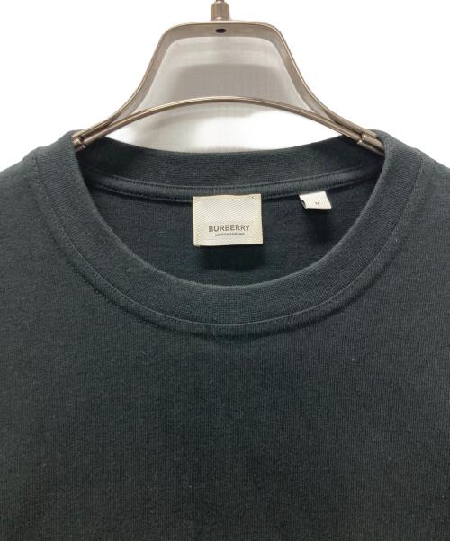 BURBERRY（バーバリー）BURBERRY (バーバリー) レイヤードアームロゴプリントスウェット ブラック サイズ:Mの古着・服飾アイテム