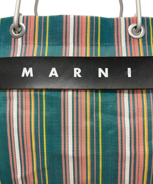 MARNI（マルニ）MARNI (マルニ) マーケット トートバッグ グリーン×ピンクの古着・服飾アイテム