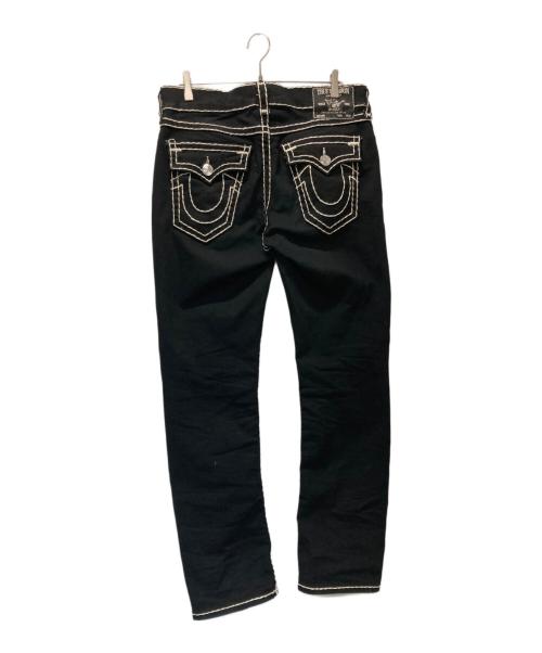 TRUE RELIGION（トゥルー レリジョン）TRUE RELIGION (トゥルー レリジョン) RICKY SUPER T STRAIGHT JEAN ブラック サイズ:33の古着・服飾アイテム