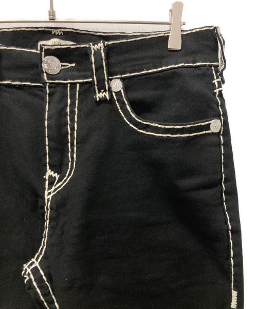 TRUE RELIGION（トゥルー レリジョン）TRUE RELIGION (トゥルー レリジョン) RICKY SUPER T STRAIGHT JEAN ブラック サイズ:33の古着・服飾アイテム